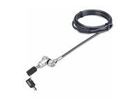 Anti-Theft Cut-Resistant Steel Cable (UNIVK-LAPTOP-LOCK) - Bezpečnostní kabelový zámek - černá, stříbrná - 2 m