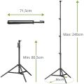Kompaktní světelný stativ Bresser BR-TP240 PRO-1 240 cm