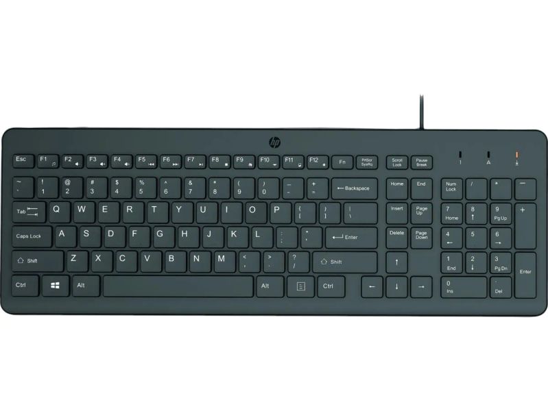 HP 150/Drátová USB/CZ-SK layout/Černá