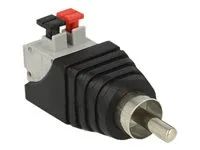 Audio adaptér - svorkovnice se 2 piny s piny (male) do RCA s piny (male)