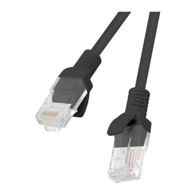 Patchcord CAT.5E utp 10M black fluke pass lanberg