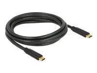 USB kabel - USB-C (M) do USB-C (M) - USB 3.1 Gen 1 - 5 A - 2 m - černá
