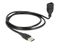 Prodlužovací šňůra USB - USB (F) do USB (M) - 1 m - černá