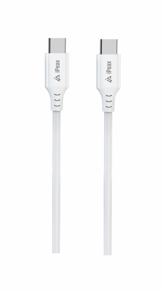 Kabel iPEAX 90010110 USB-C/USB-C 1 m bílý
