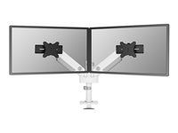 Montážní sada (kloubové rameno) - plný pohyb - pro 2 LCD displeje - hliník - bílá - velikost obrazovky: 24"-34" - upevnitelné na stůl