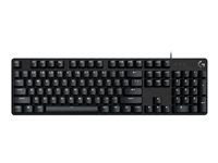 Klávesnice - podsvícení - USB - QWERTY - US mezinárodní - černá