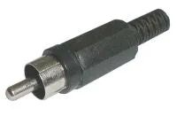 Konektor CINCH kabel plastový černý