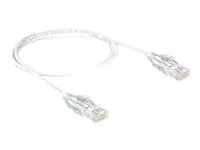 Patch kabel - RJ-45 (M) do RJ-45 (M) - 1 m - UTP - CAT 6 - neobsahuje halogen - bílá