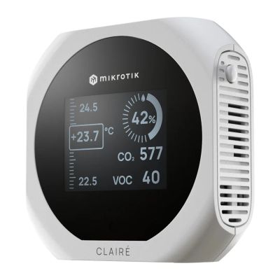 Mikrotik IAQM-THC2V-W, Claire lite – monitor kvality vzduchu, CO2, Temp, RH, VOC, biela