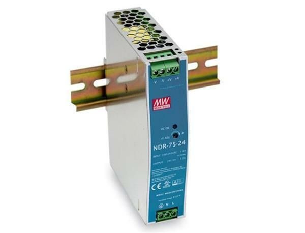 MEANWELL - NDR-75-24 - Průmyslový napájecí spínaný zdroj 24V 75W na DIN