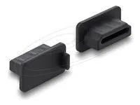 Delock - Krytka proti prachu pro kabely - for HDMI-A female - cerná (balení 10 kusu)