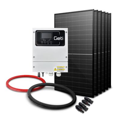 Fotovoltaická sestava pro ohřev vody GETI GWH02D 2730W PV Trina