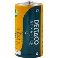 DELTACO ALKALINE, Batérie alkalické C LR14 2ks