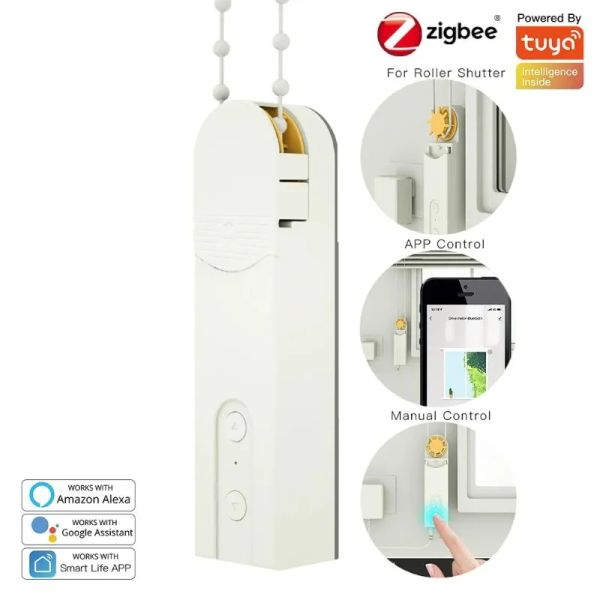 Chytrý motor pro žaluzie a rolety MOES Roller Curtain Motor ZigBee Tuya