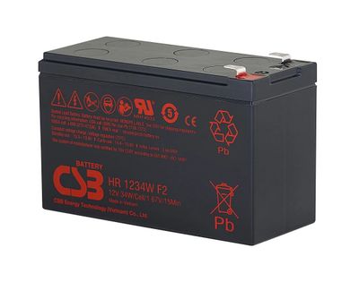 Baterie CSB HR1234WF2; 12V, 9Ah/34W, F2