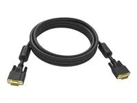 Kabel VGA - HD-15 (VGA) (M) do HD-15 (VGA) (M) - 10 m - křídlové šrouby - černá