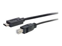 USB C 2.0 to USB B - M/M - USB kabel - USB typ B (M) do USB-C (M) - USB 2.0 - 91.4 cm - černá