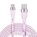 Kabel KRUGER & MATZ KM1268-1P Basic USB/USB-C 1m Růžová
