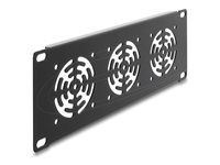 Delock 10  2U Rack Cover for 3 fans 60 x