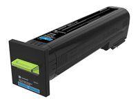 Extra vysoká výtěžnost - azurová - originální - kazeta s barvivem LCCP, LRP - pro Lexmark CS820de, CS820dte, CS820dtfe