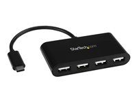 USB-C to 4x USB-A Hub Adapter - Mini USB 2.0 Hub - Bus-powered USB Type-C Port Expander (ST4200MINIC) - Rozbočovač - 4 x USB 2.0 - desktop