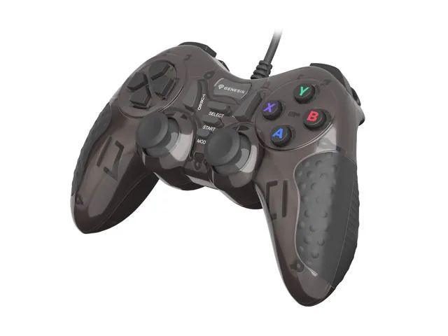 Drôtový gamepad Genesis MANGAN 200, pre PC, vibrácie, čierny