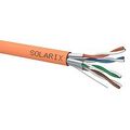 SOLARIX kabel CAT6A STP LSOH B2ca 500 m/cívka oranž