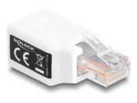 RJ50 Adapter male to female white