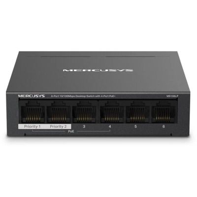 MERCUSYS MS106LP, 6-Port 100 Mbps Desktop Switch