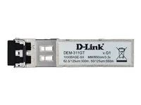 Transceiver modul SFP (mini-GBIC) - 1GbE - 1000Base-SX - multirežim LC - až 550 m - 850 nm - pro DGS 12XX; DXS 1100, 1210, 3400, 3600; Nuclias Cloud-Managed DBS-2000-10, 2000-28, 2000-52