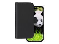 Pouzdro s klopou pro mobilní telefon - kompatibilita s MagSafe - kůže full-grain - černá - pro Apple iPhone 16 Plus