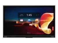 Lenovo ThinkVision T65 - 65" Třída úhlopříčky displej LCD s LED podsvícením - interaktivní - s touchscreen (multi touch) / 8-microphone array / detachable 4K camera - Android - 4K UHD (2160p) 3840 x 2160 - HDR - Direct LED - havraní čerň