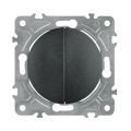 Vypínač ELECTROMALT OVAL OVA1008B černý