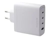 Síťový adaptér - 140 Watt - 4 výstupní konektory (3 x USB-C, USB) - bílá
