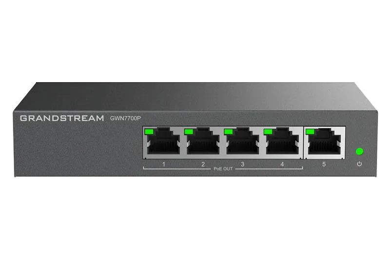Grandstream GWN7700P Unmanaged Network Switch 5 portů / 4 PoE out
