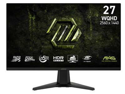 MSI MAG/275QF E20/27"/IPS/QHD/200Hz/0,5ms/Černá/3R