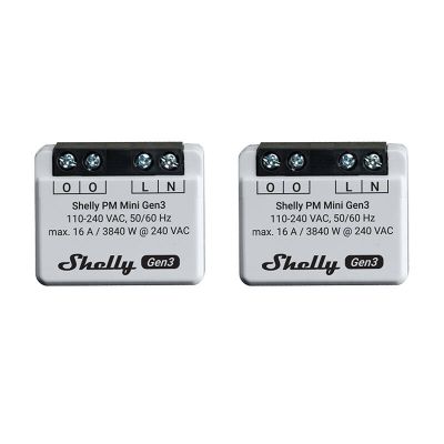Smart měřič spotřeby SHELLY PM Mini Gen3 WiFi 2ks