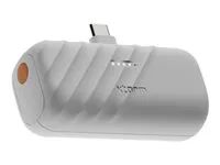 Power banka - 5000 mAh - 20 watt - PD, Fast Charge - 2 výstupní konektory (USB-C) - ledová, bílá