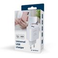 GEMBIRD TA-UC-1A12-01, Nabíječka, USB-A, 12W, bílá