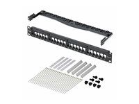 24 Port 1U Blank Keystone Patch Panel - C6PANELUTP241UCM