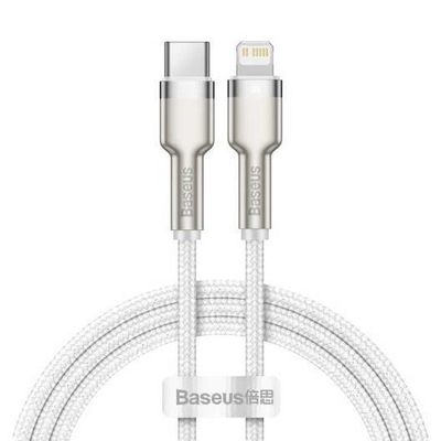 Kabel BASEUS Cafule USB-C/Lightning 2m Bílý 20W