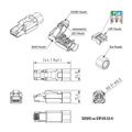 SOLARIX Konektor MPTL RJ45 CAT6A STP samorezný