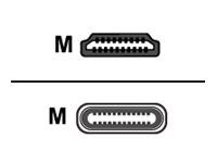 Kabel adaptéru - USB-C s piny (male) do HDMI s piny (male) - 2.4 m - podporuje 4K - pro P/N: FT2-202-ELEC-PTL-B, FT2-500-ELEC-PTL-B