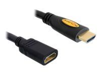 Prodlužovací kabel HDMI - HDMI s piny (male) do HDMI se zdířkami (female) - 1 m