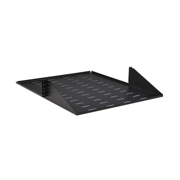 Police pevná SmartRack 2U, nosnost 45kg, hloubka 546mm, montáž na střed, odvětrávaná
