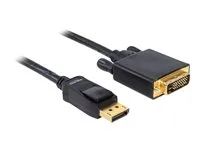 Kabel DVI - DisplayPort (M) do DVI-D (M) - 2 m - křídlové šrouby