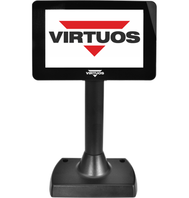 7" LCD barevný zákaznický displej Virtuos SD700F, USB, černý