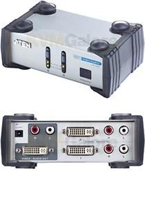 ATEN DVI přepínač 2 PC - 1 DVI monitor+2xcinch+DO
