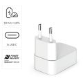 HAMA GaN, rychlonabíječka, 1x USB-C PD/QC, 30W, bílá