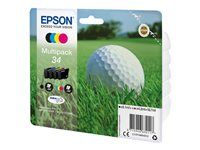4-balení - černá, žlutá, azurová, purpurová - originální - blistr s RF / akustickým alarmem - inkoustová cartridge - pro WorkForce Pro WF-3720DWF, WF-3725DWF